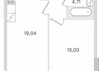 Продажа 1-комнатной квартиры, 42.7 м2, городской посёлок Янино-1