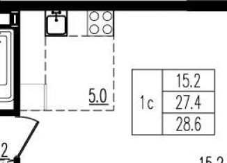 Продажа квартиры студии, 28.6 м2, деревня Пирогово, ЖК Пироговская Ривьера, улица Ильинского, 8