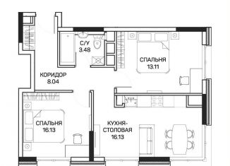 Продаю 2-комнатную квартиру, 51.4 м2, Москва, улица Корнейчука, 27, метро Медведково