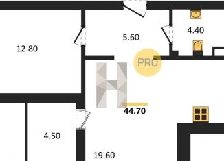 Продажа 1-ком. квартиры, 44.7 м2, поселок Васильково