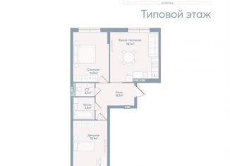 Продается 2-комнатная квартира, 66.5 м2, Астрахань, Моздокская улица, 40