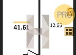 Продаю 1-ком. квартиру, 41.6 м2, Ростов-на-Дону, улица Ларина, 45с11