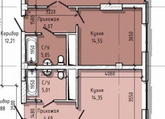 Продается однокомнатная квартира, 51 м2, Нальчик, проспект Ленина, 46Б