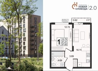 1-ком. квартира на продажу, 37.8 м2, Муром