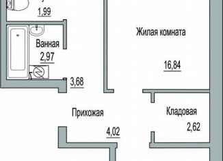 Продается 2-ком. квартира, 57.2 м2, Псковская область, Линейная улица, 85