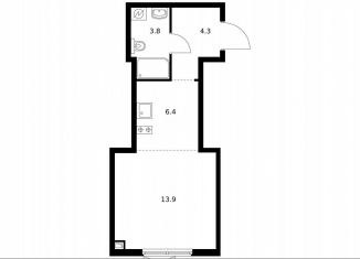 Продаю квартиру студию, 28.4 м2, Москва