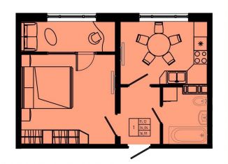 Продается 1-комнатная квартира, 36.9 м2, Коммунар, Железнодорожная улица, 41к2