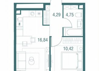 Продаю 1-ком. квартиру, 36.3 м2, Одинцово, ЖК Одинбург