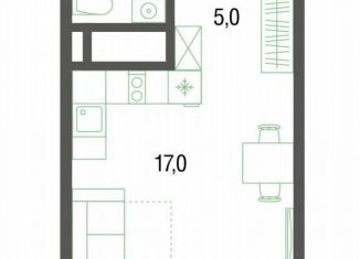 Продаю квартиру студию, 27.6 м2, Котельники, микрорайон Новые Котельники, 22