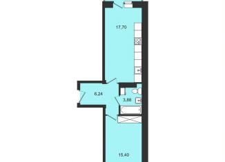 Продам 1-комнатную квартиру, 46.2 м2, Иркутская область