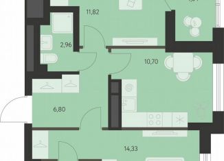 Продаю двухкомнатную квартиру, 52.7 м2, Екатеринбург, метро Чкаловская