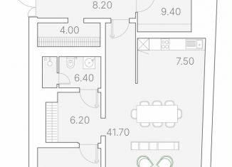 Продам однокомнатную квартиру, 114.9 м2, Москва, район Якиманка, Софийская набережная, 34с3