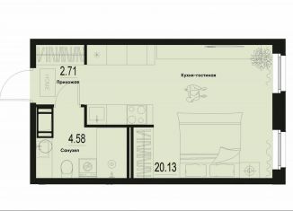 Квартира на продажу студия, 27.4 м2, Мурино