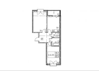 Продается 2-комнатная квартира, 66 м2, Санкт-Петербург, Черниговская улица, 13к2, муниципальный округ Московская Застава