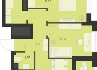 Продажа 2-комнатной квартиры, 54.7 м2, Екатеринбург, метро Чкаловская