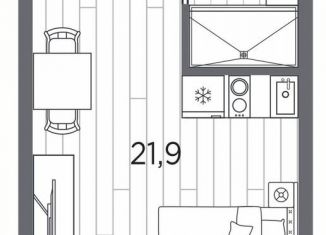 Продается квартира студия, 25.7 м2, Санкт-Петербург, метро Автово, проспект Стачек, 62Б