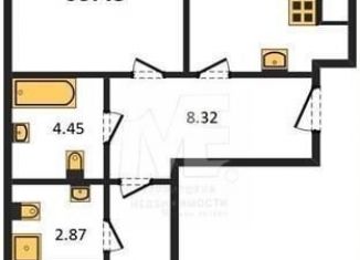 Продается 2-ком. квартира, 63.5 м2, Калининград, улица Александра Невского, 194