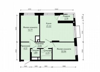 Продается 2-комнатная квартира, 59.3 м2, Екатеринбург, жилой комплекс ПаркЛайф, 8