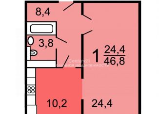 Продажа 1-ком. квартиры, 46.8 м2, Москва, Ярцевская улица, 24к1, ЖК Ярцевская 24