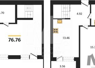 2-комнатная квартира на продажу, 76.8 м2, Пионерский