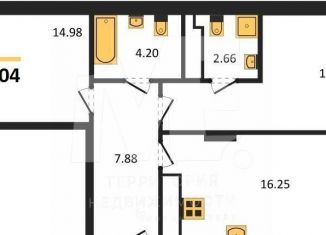 Продажа 2-ком. квартиры, 64 м2, Калининград, Ленинградский район, улица Старшины Дадаева, 55