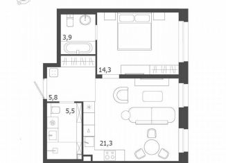 Продажа 1-ком. квартиры, 50.8 м2, Санкт-Петербург, улица Профессора Попова, 47, муниципальный округ Чкаловское