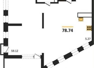 Продам 3-ком. квартиру, 78.7 м2, Воронеж, набережная Чуева, 7