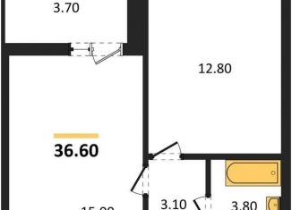 Продажа однокомнатной квартиры, 36.6 м2, Воронеж