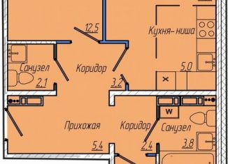 Продажа 2-комнатной квартиры, 67.4 м2, Кемерово, Притомский проспект, 30А, Центральный район