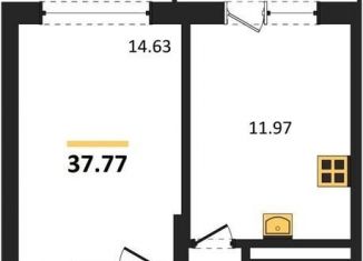 Продаю однокомнатную квартиру, 37.8 м2, Воронеж, Московский проспект, 66