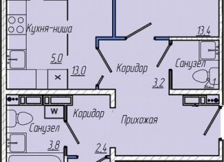 Продажа 2-комнатной квартиры, 67.5 м2, Кемерово, Притомский проспект, 30А