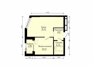 1-ком. квартира на продажу, 39.4 м2, Екатеринбург, жилой комплекс ПаркЛайф, 8