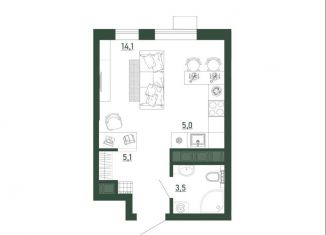 Продажа квартиры студии, 27.7 м2, Воронеж