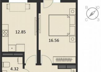 Продажа 1-ком. квартиры, 42.8 м2, Курск, Хуторская улица, 33