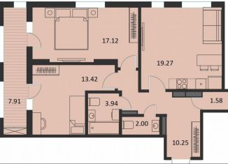 Продается 2-комнатная квартира, 71.5 м2, Курск, Хуторская улица, 33