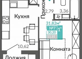 Продается 1-комнатная квартира, 30.2 м2, Симферополь, Киевский район