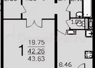 Продам однокомнатную квартиру, 42 м2, Тула, улица Хворостухина, 15А