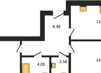 Продаю 2-комнатную квартиру, 61.3 м2, Калининград, улица Александра Невского, 194А