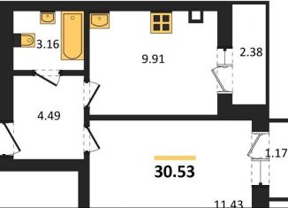 Продажа 1-комнатной квартиры, 30.5 м2, Калининград, Московский район