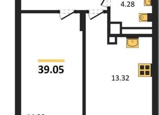 Продам 1-комнатную квартиру, 39.1 м2, Калининград, Батальная улица, 65Б, Московский район