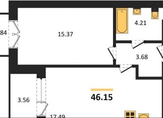 Продаю 1-ком. квартиру, 46.2 м2, Пионерский