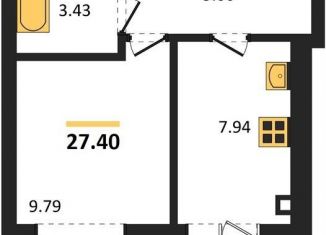 Продается 1-ком. квартира, 27.4 м2, Калининград