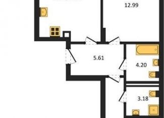 Продажа 2-комнатной квартиры, 66.9 м2, Калининград, Батальная улица, 65Б, Московский район