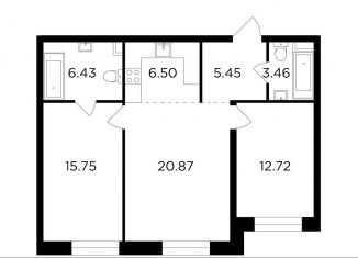 Продаю 3-ком. квартиру, 71.2 м2, Москва, жилой комплекс Форивер, 9