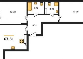 Продам 2-комнатную квартиру, 67.3 м2, Калининград, улица Старшины Дадаева, 55