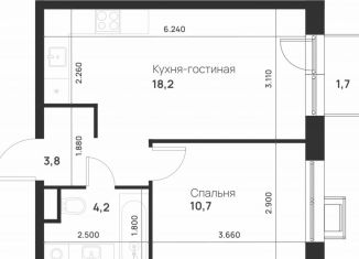 Продажа 1-комнатной квартиры, 37.4 м2, посёлок Газопровод, посёлок Газопровод, 13с7