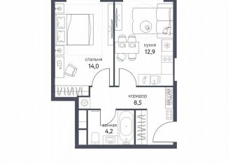 Продажа 1-ком. квартиры, 39.6 м2, Москва, ВАО