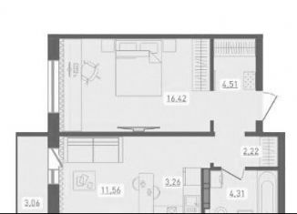 Продаю 2-комнатную квартиру, 44 м2, Новосибирск, улица Забалуева, с10, Ленинский район