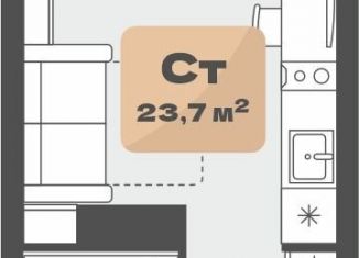 Продажа квартиры студии, 21.5 м2, Тюмень, Ленинский округ, улица Республики, 204к20