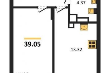 Продажа однокомнатной квартиры, 39.1 м2, Калининград, Батальная улица, 65Б, Московский район